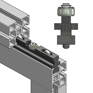 T-Slot Door Guide With Ball Bearings